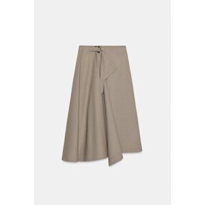 ZARA ZW COLLECTION WRAP SKIRT WITH BUCKLE